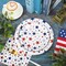 72Pcs Patriotic Party Tableware Set Red Blue Star Disposable Dinnerware 48Pcs Paper Plate 24Pcs Napkin for 4th of July Independence Day Party Supplies Table Decor